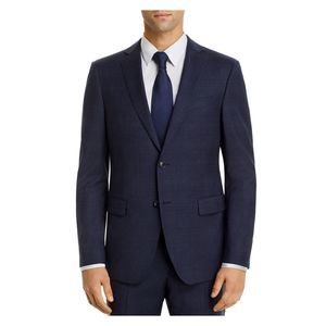 John Varvatos Star USA Bleecker Tonal Plaid Slim Fit Jacket Sport Coat 46 R 46R